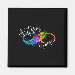 Neurodiversity Symbol Rainbow Infinity Autism Mom Magnet
