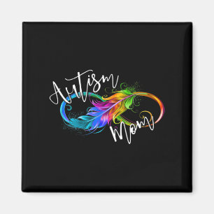 Neurodiversity Symbol Rainbow Infinity Autism Mom Magnet