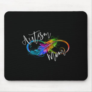 Neurodiversity Symbol Rainbow Infinity Autism Mom  Mouse Pad