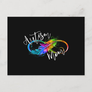 Neurodiversity Symbol Rainbow Infinity Autism Mom Postcard
