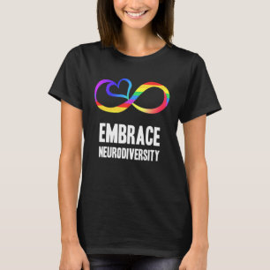 Neurodiversity Symbol Rainbow Infinity Autism Mom  T-Shirt