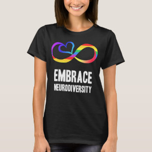 Neurodiversity Symbol Rainbow Infinity Autism Mom  T-Shirt