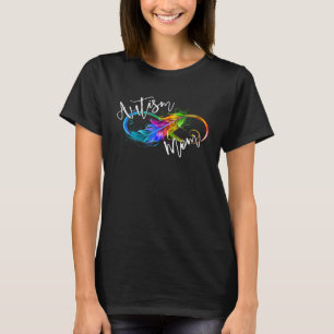 Neurodiversity Symbol Rainbow Infinity Autism Mom  T-Shirt