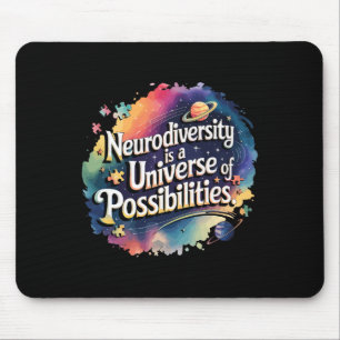 Neurodiversity Universe Of Possibilities Space Aut Mouse Pad
