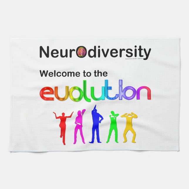 Neurodiversity Welcome to the Evolution Kitchen Towel (Horizontal)