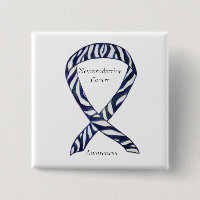 Neuroendocrine Cancer Awareness Ribbon Custom Pin