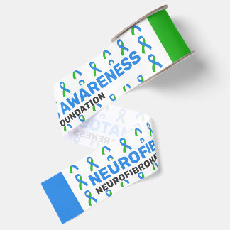 Neurofibromatosis Awareness Pattern Ribbon Grosgrain Ribbon