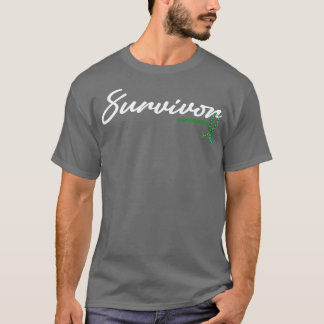 Neurofibromatosis Awareness Survivor Glitter Ribbo T-Shirt