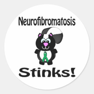 Neurofibromatosis Stinks Skunk Awareness Design Classic Round Sticker