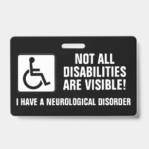 NEUROLOGICAL DISORDER Awareness Badge