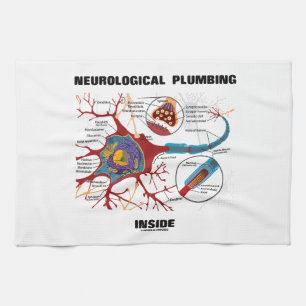 Neurological Plumbing Inside (Neuron / Synapse) Kitchen Towel