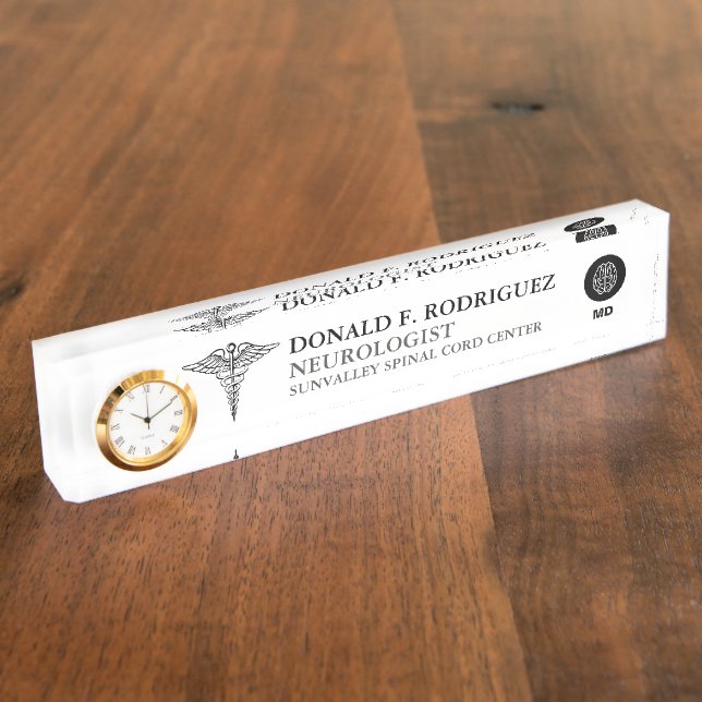 Neurologist Personalized Nameplate (Side)