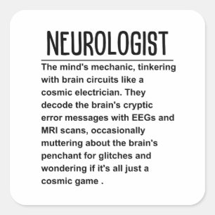 Neurologist  square sticker
