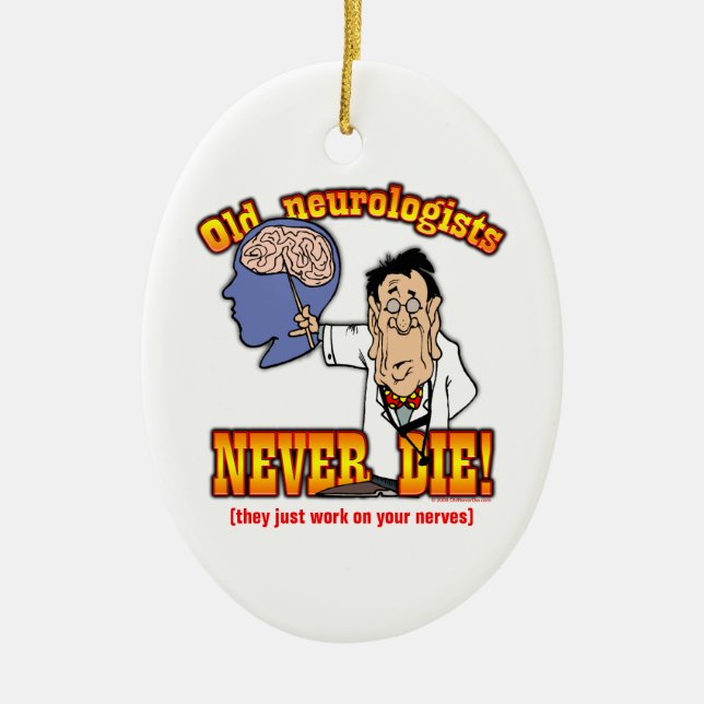 Neurologists Ceramic Ornament (Front)