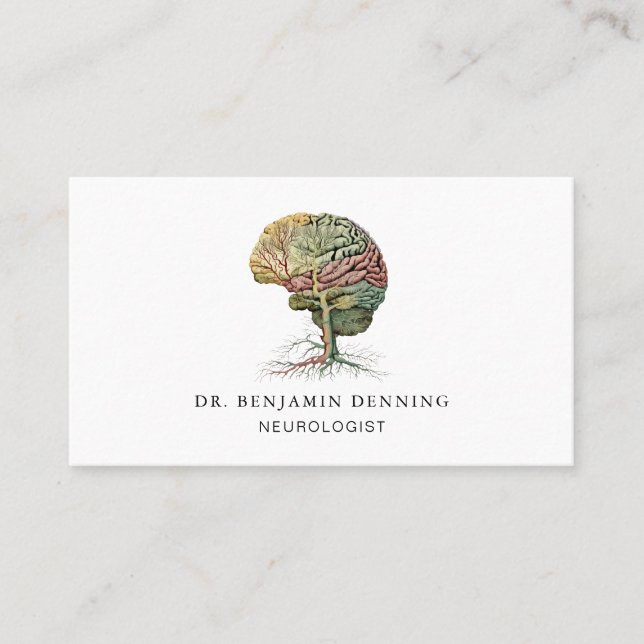 Neurologue Docteur - Carte de visite et de rendez- (Devant)