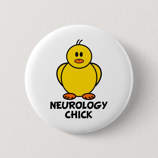 Neurology Chick 2 Inch Round Button (Front)