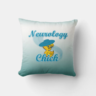 Neurology Chick #3 Throw Pillow