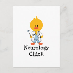 Neurology Chick Postcard