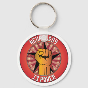 Neurology Is Power Keychain