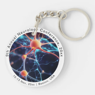Neurology Neurosurgery Medical Conference Keychain