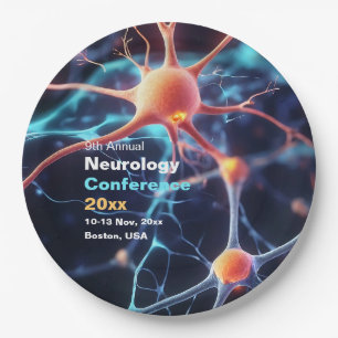 Neurology Neurosurgery Medical Conference Paper Plate