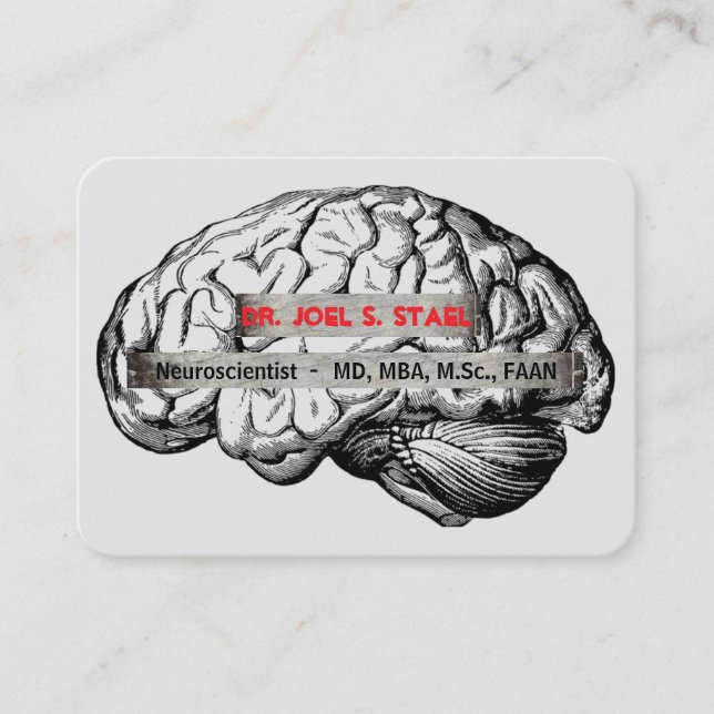 Neurology study in detail Signature UV Gloss  Business Card (Front)