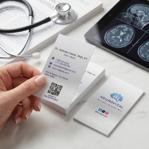Neurology Therapy Business Minimalist Silver Card