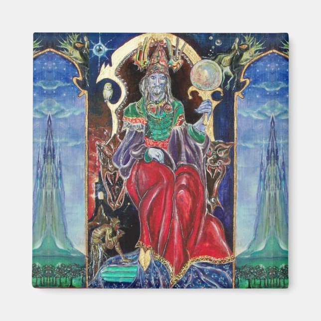 NEUROMANCER, blue red Magnet (Front)