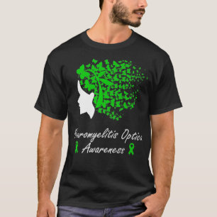 Neuromyelitis Optica Awareness  Women Butterflies  T-Shirt