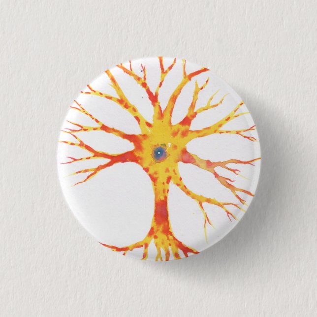 Neuron 1 Inch Round Button (Front)