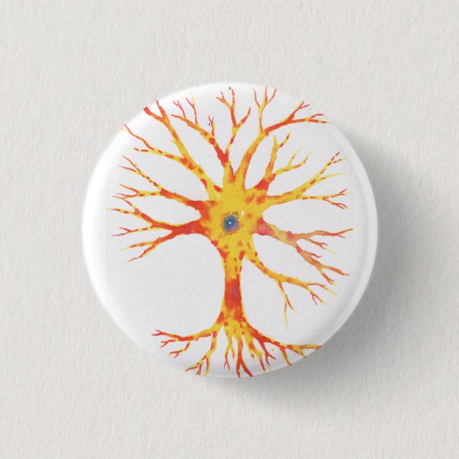 Neuron 1 Inch Round Button (Front)