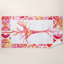 Neuron Beach Towel