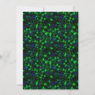 Neuron City Flat Greeting Card