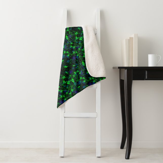 Neuron City Sherpa Blanket (In Situ)