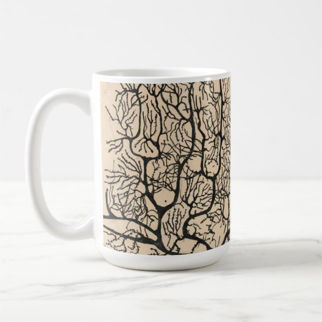 Neuron Drawing By Santiago Ramón Y Cajal Coffee Mug (Left)