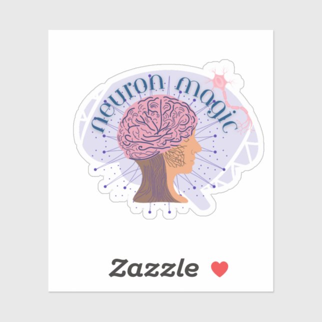 Neuron Magic Custom-Cut Vinyl Sticker (Sheet)
