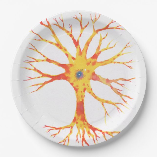 Neuron Paper Plate (Front)