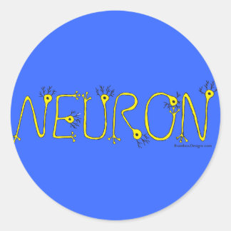 Neuron Sticker - Blue and Yellow
