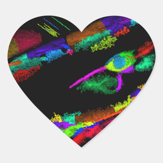 Neuronal cell heart sticker (Front)
