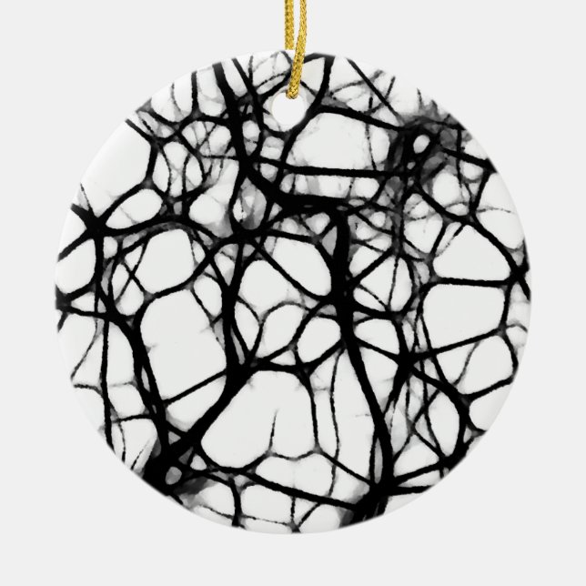 Neuronal Web 1 Ceramic Ornament (Front)