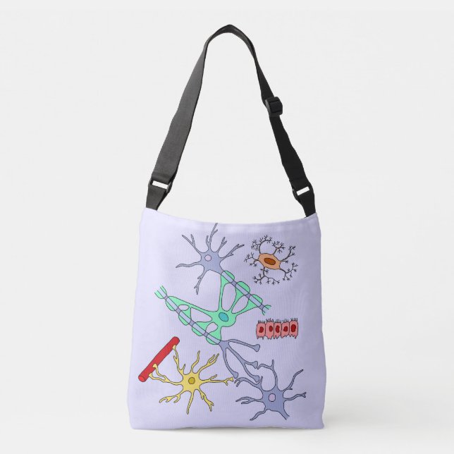 Neurons And Glia Crossbody Bag (Front)