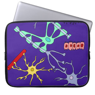 Neurons And Glia Laptop Sleeve