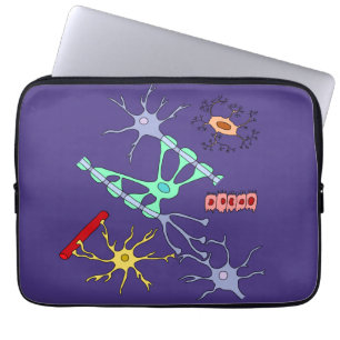 Neurons And Glia Laptop Sleeve