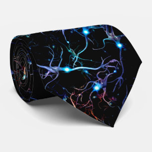 Neurons glow tie