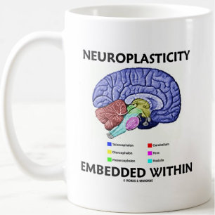 Neuroplasticity Embedded Within Brain Anatomy Coffee Mug