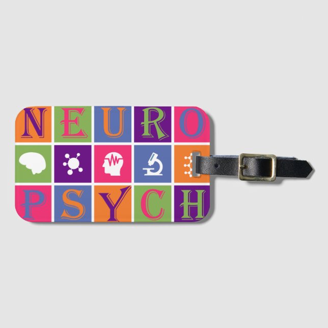 Neuropsychology - Gifts for Neuropsychologists Luggage Tag (Front Horizontal)