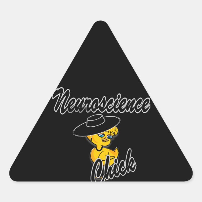 Neuroscience Chick #4 Triangle Sticker (Front)