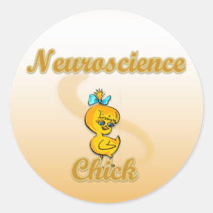 Neuroscience Chick Classic Round Sticker