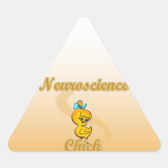 Neuroscience Chick Triangle Sticker (Front)
