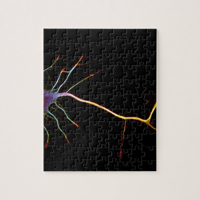 Neuroscience, neuron, science jigsaw puzzle (Vertical)